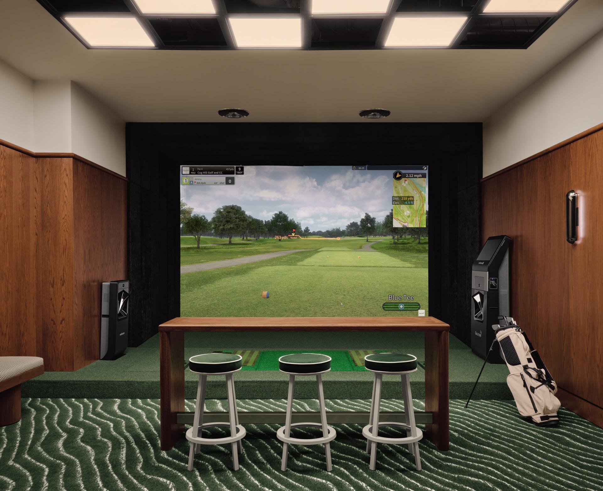 This Indoor Golf in Montreal Feels Like a Design Museum