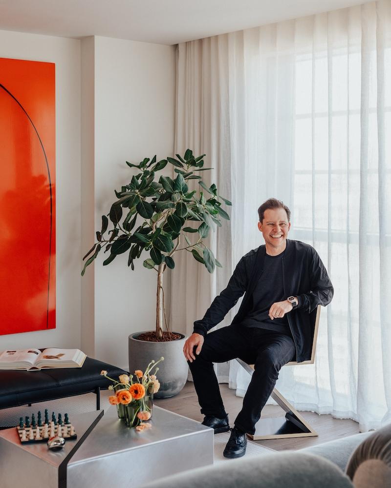 Inside an Art-filled London Show Flat in the Clouds