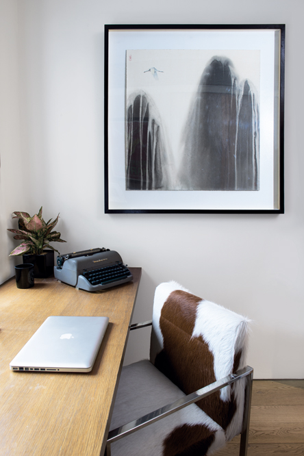 The home of Mr Porter’s public relations director is a glamorous oasis