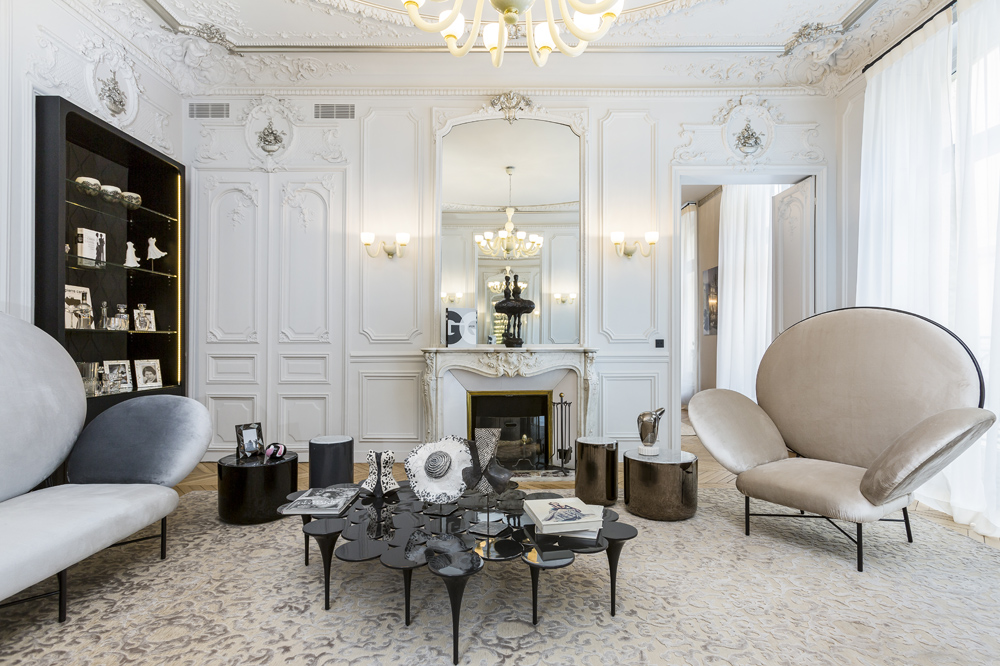 A sophisticated home takes inspiration from haute couture