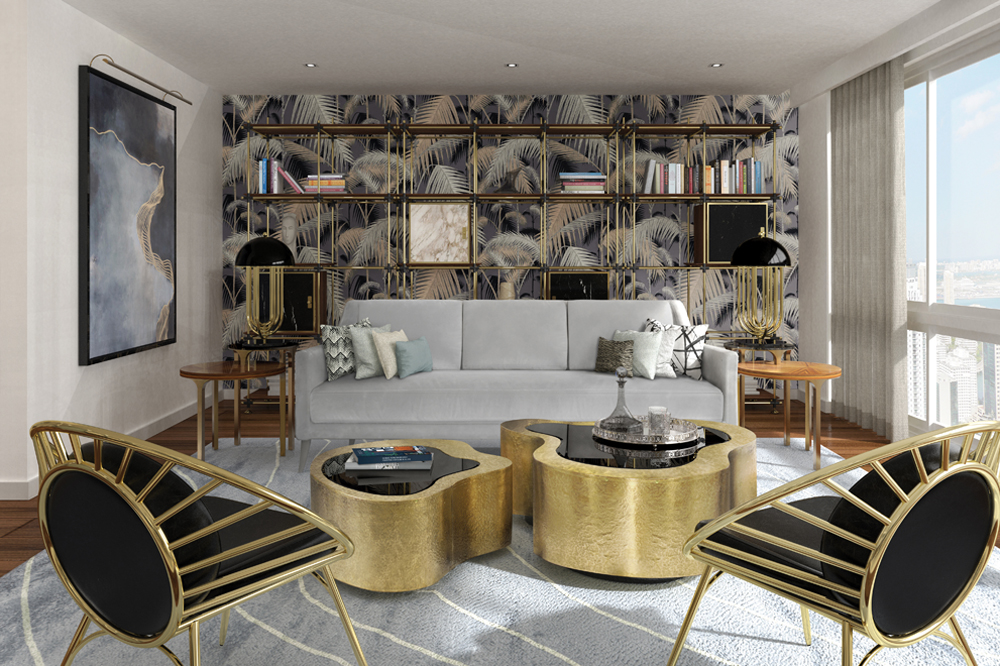 Modern luxe meets retro glamour in this New York apartment
