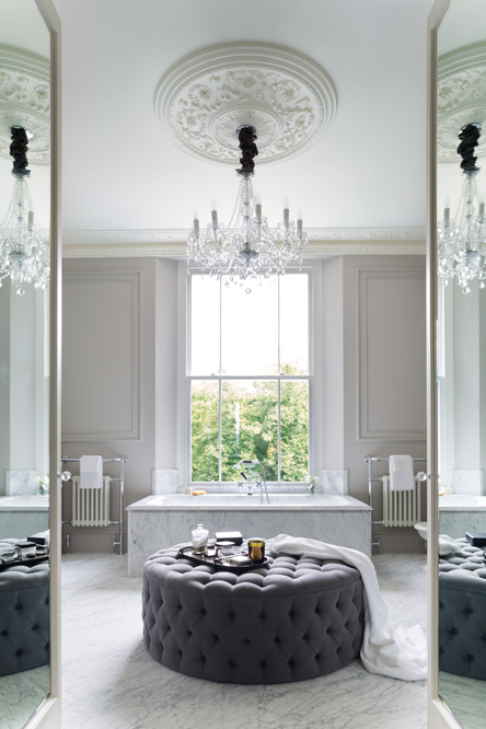 The One bath from West One Bathrooms is kitted out with traditional Mackintosh fittings from Lefroy Brooks, which were inspired by 30s designs.