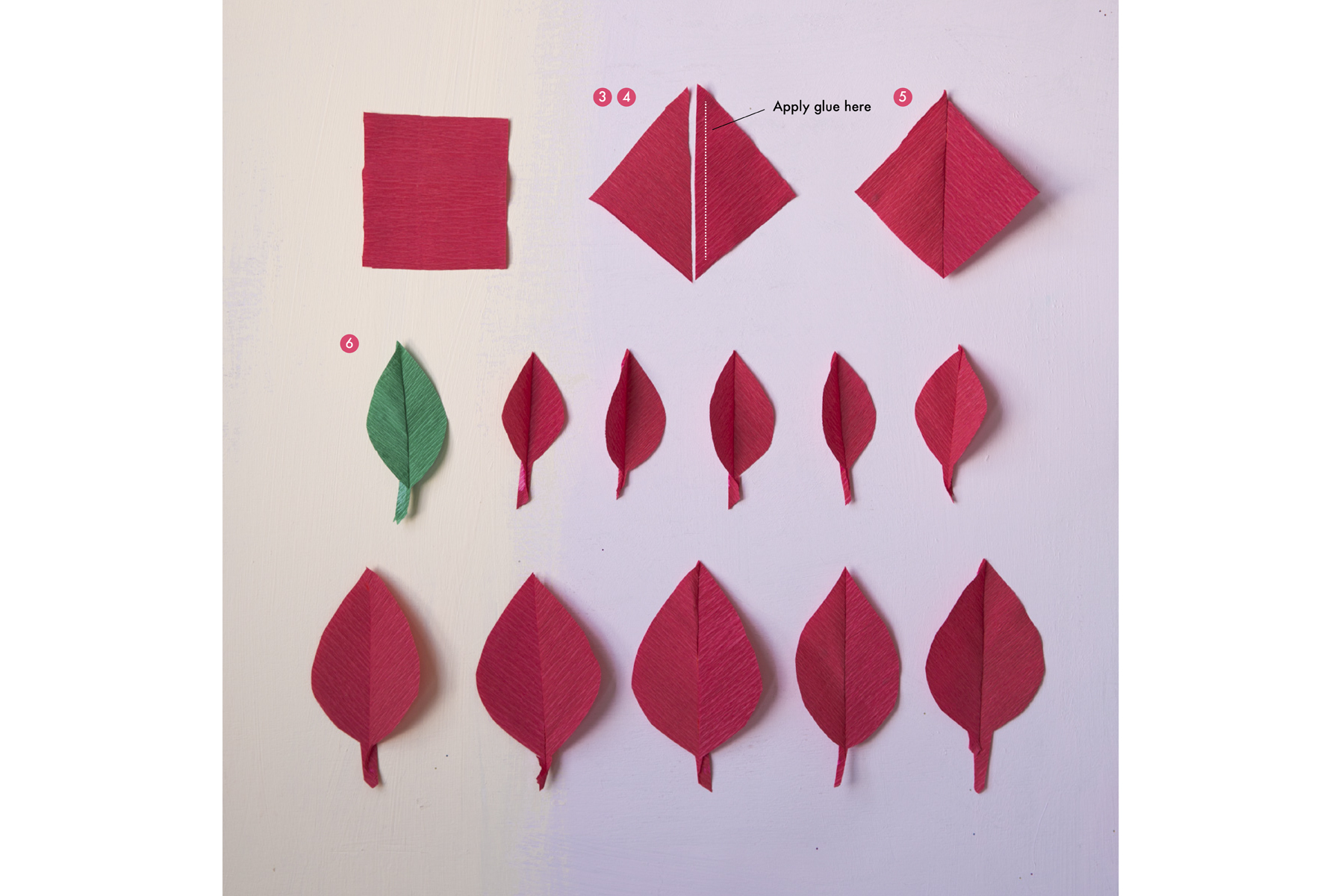 A Christmas poinsettia tutorial by BerinMade’s Erin Hung
