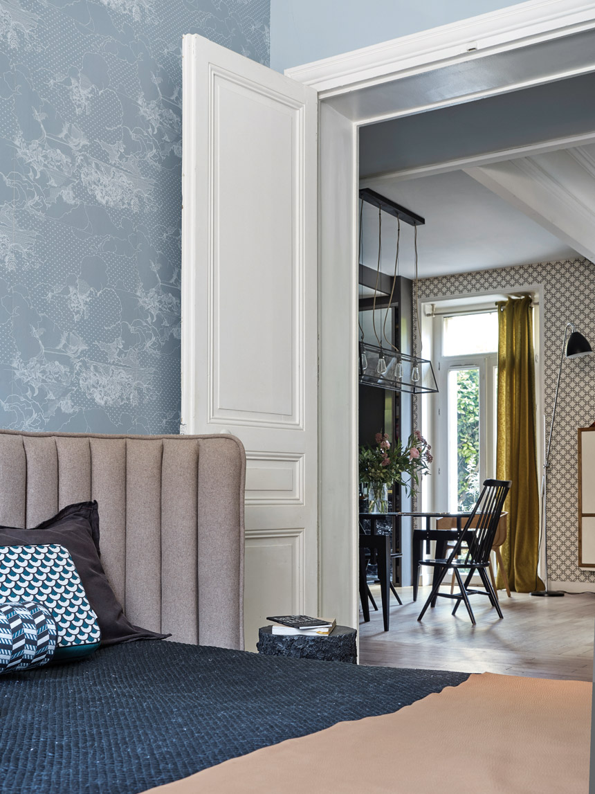 This 980 sqft Parisian home is French chic done right with patterns