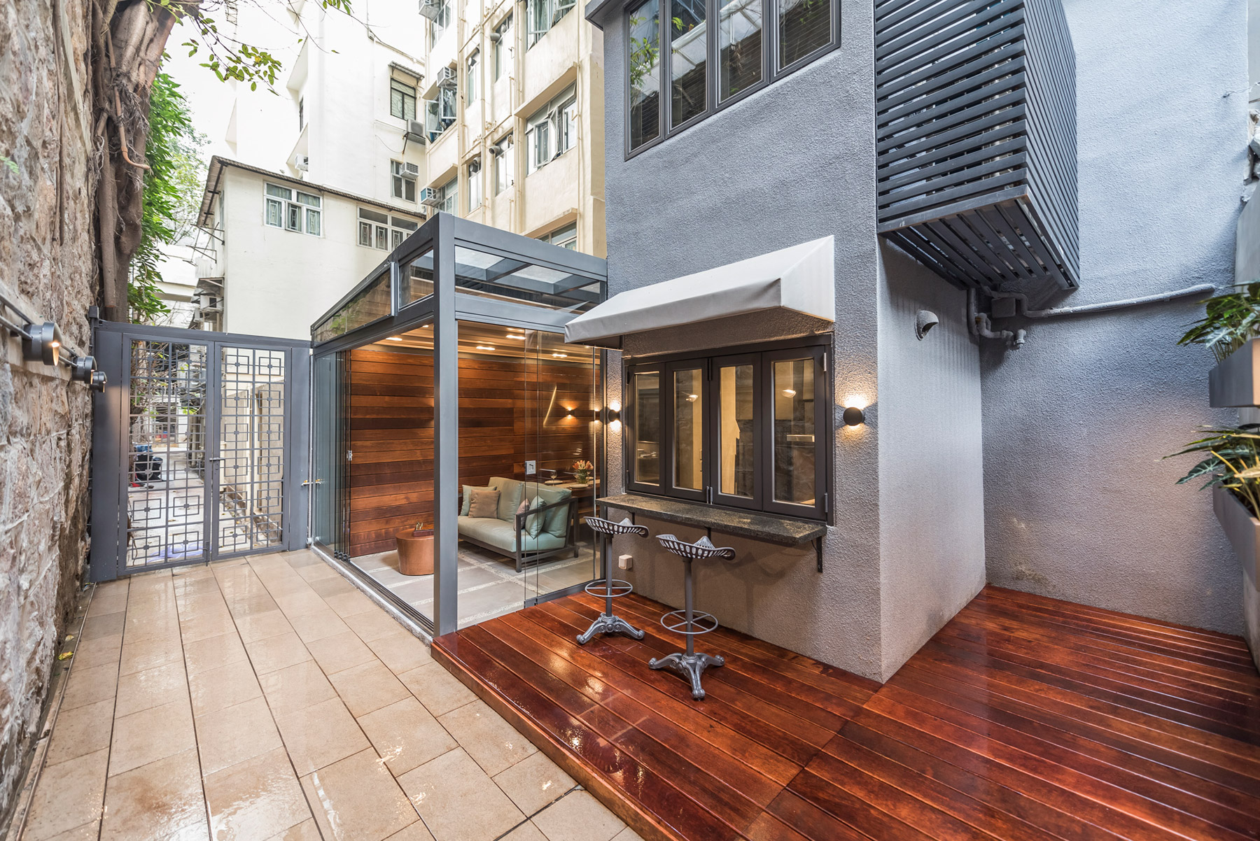A hidden Mid-Levels duplex cleverly combines indoors and outdoors