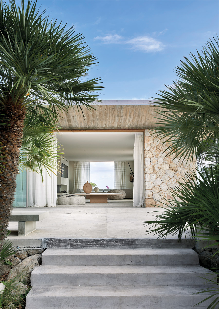 In Mallorca, a cliffside villa blurs the line between indoors and outdoors living