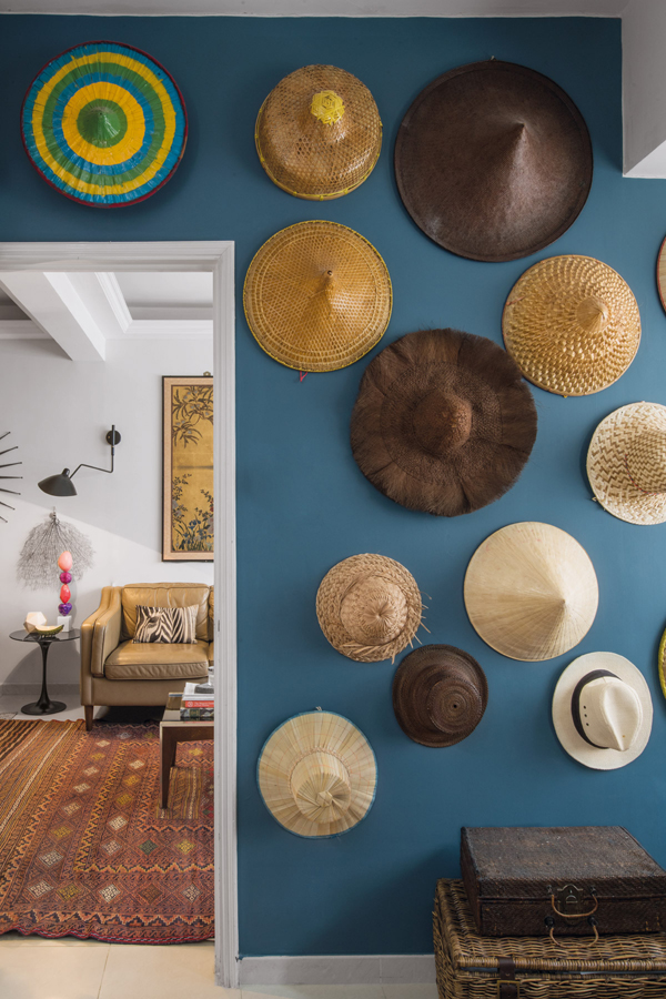 For Ana de Olazabal, head of image and style at Indigo Living, the hats she’s collected over the years bring back memories of different destinations and people. (Photo: Edgar Tapan)