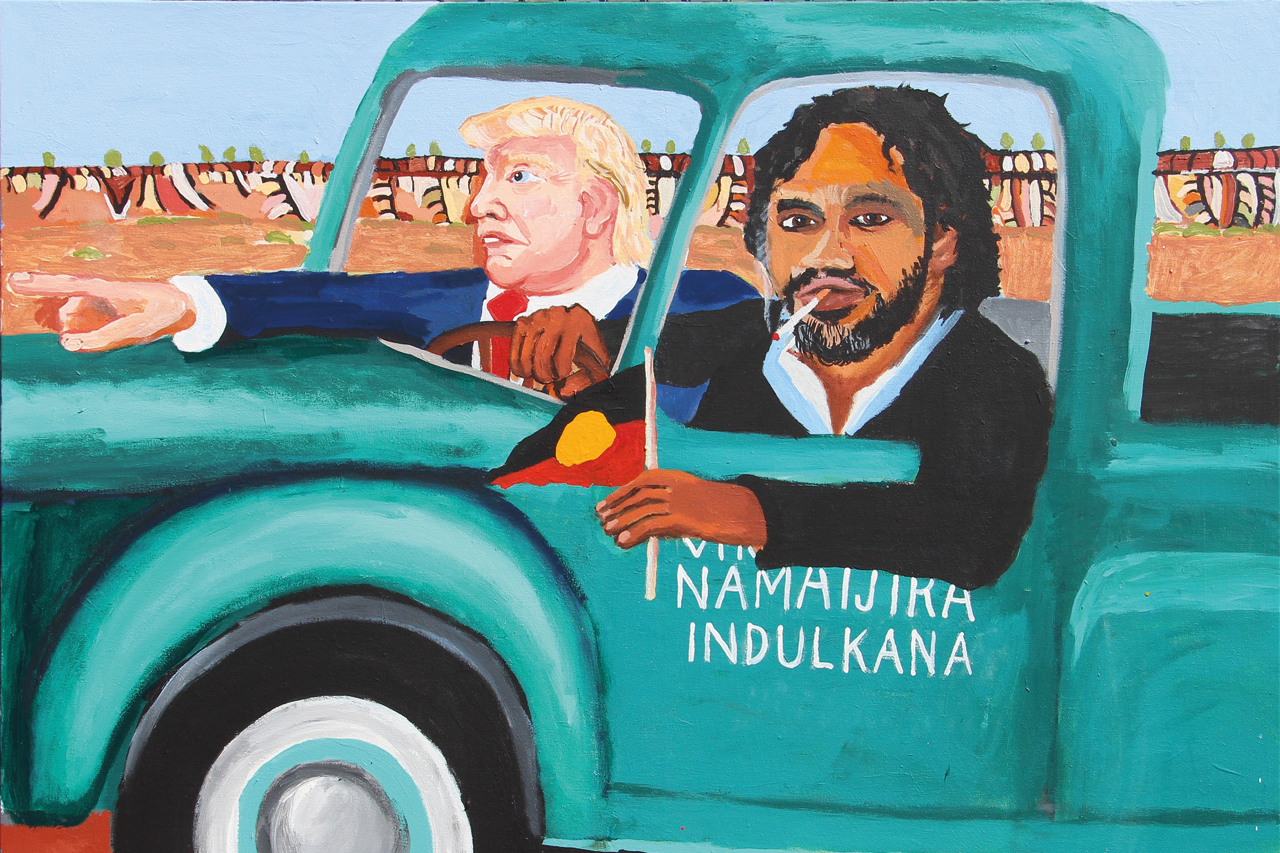 Vincent Namatjira, detail of Vincent & Donald (Indulkana), 2018, courtesy of the artist and This Is No Fantasy, AustraliaWhat you need to know
