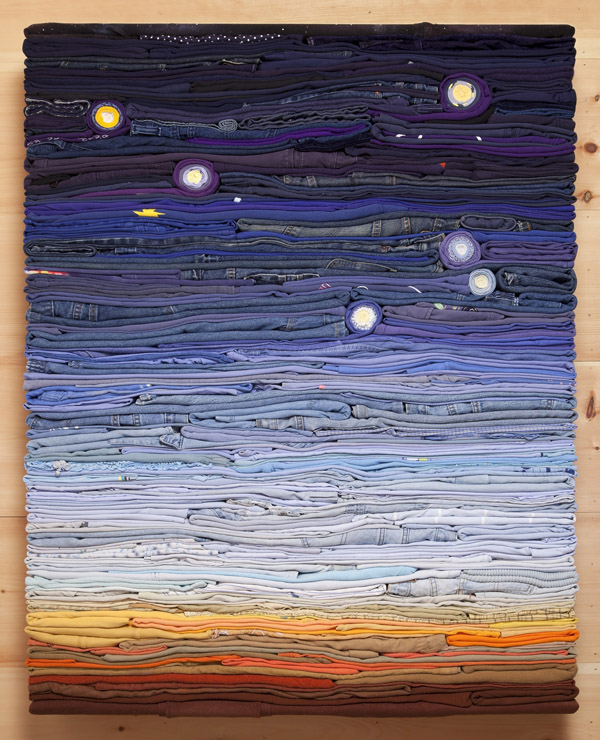 Derick Melander’s 2016 work, Night Sky, inspired by New York City