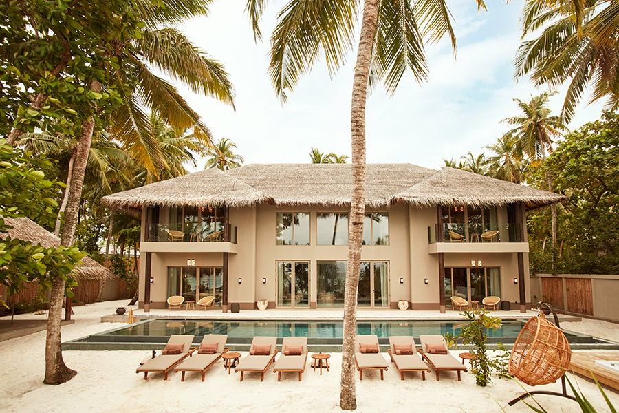 JOALI’s four-bedroom beach residence with an outdoor pool.