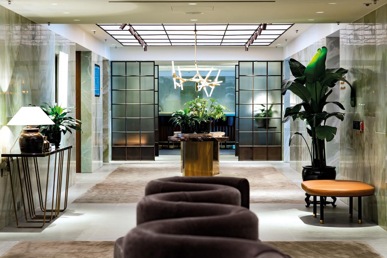 The Cathay Pacific First Class Lounge in Hong Kong