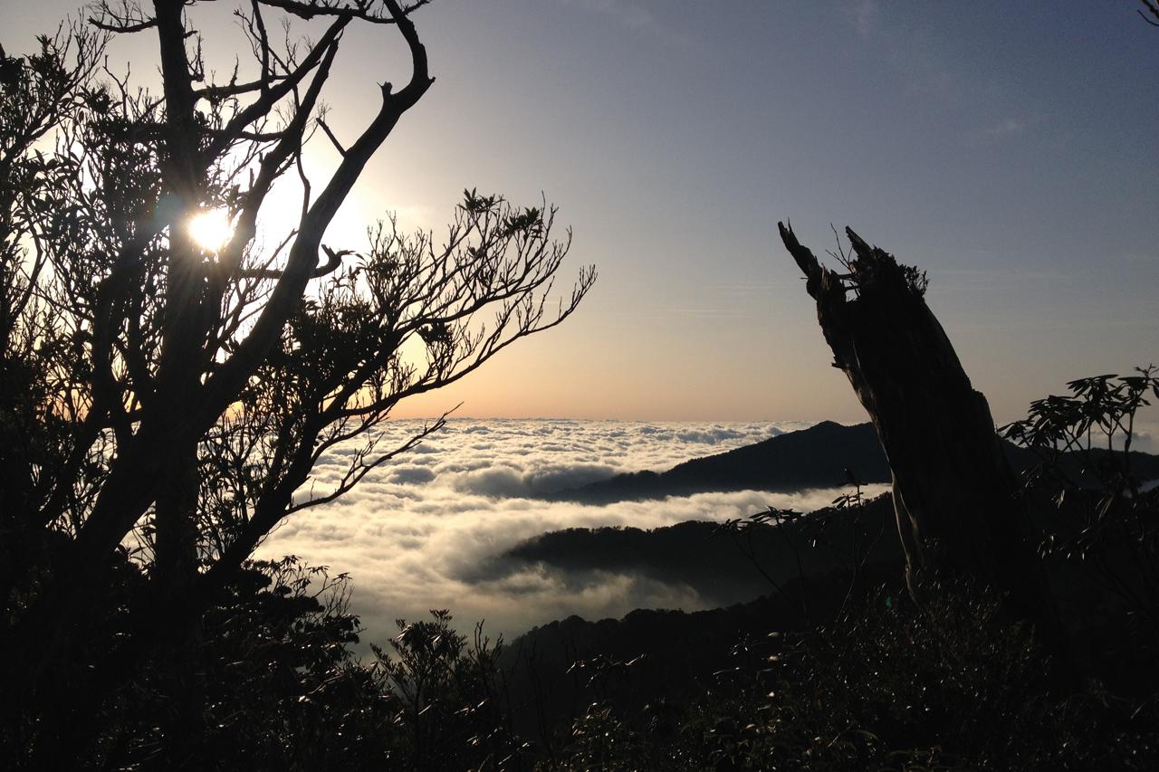 Take in the sunrise at the summit of one of Kyushu’s many volcanoes.