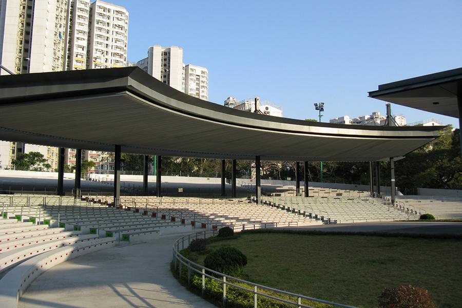 The amphitheatre in Morse Park.