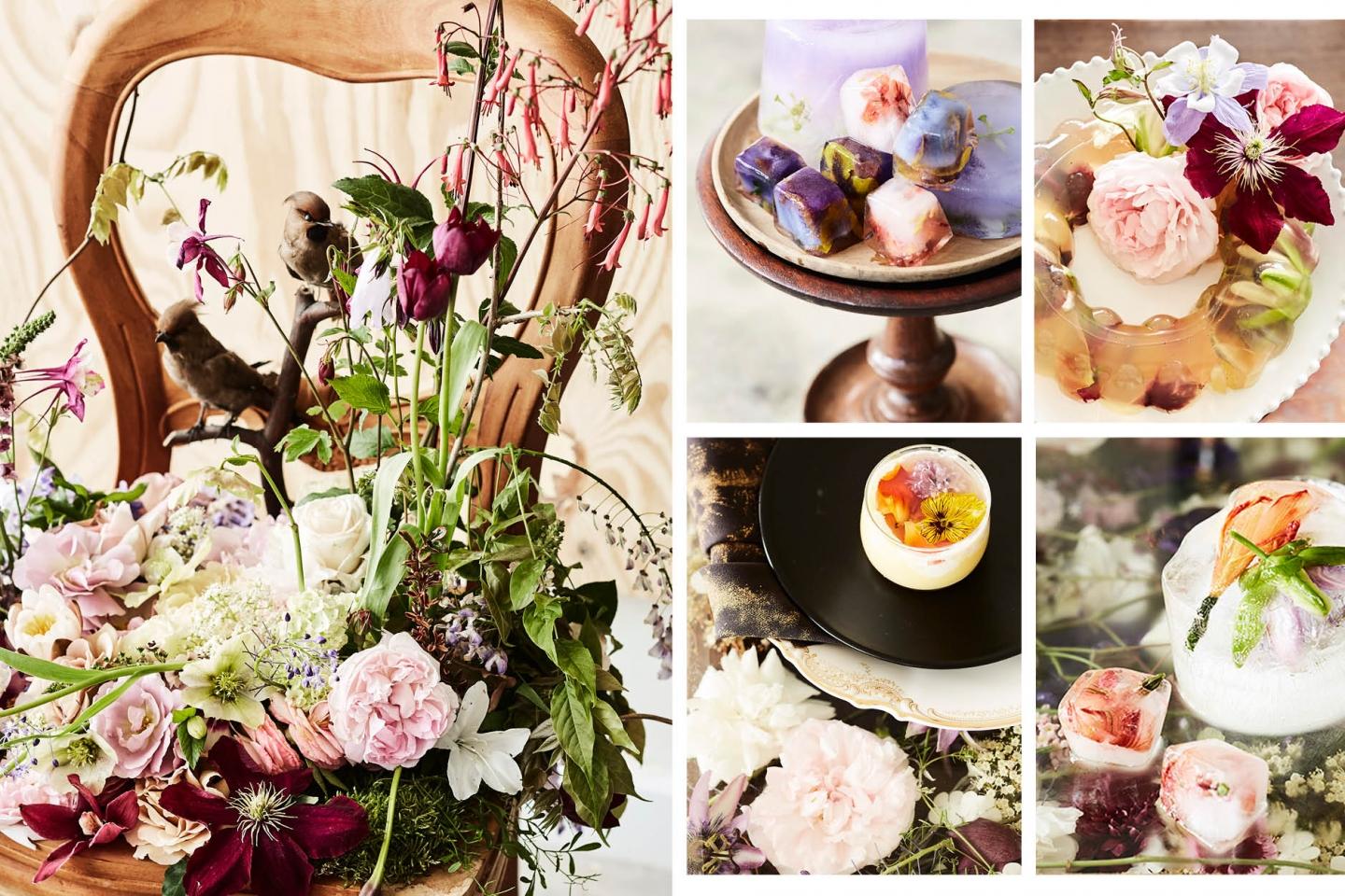 這些優雅美麗的可食用花卉小冰點為餐桌注滿姿彩