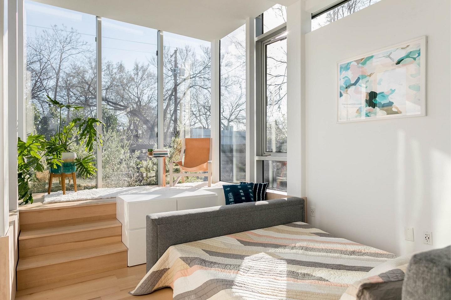 The compact space allows you to enjoy limitless sunshine as you wake every morning