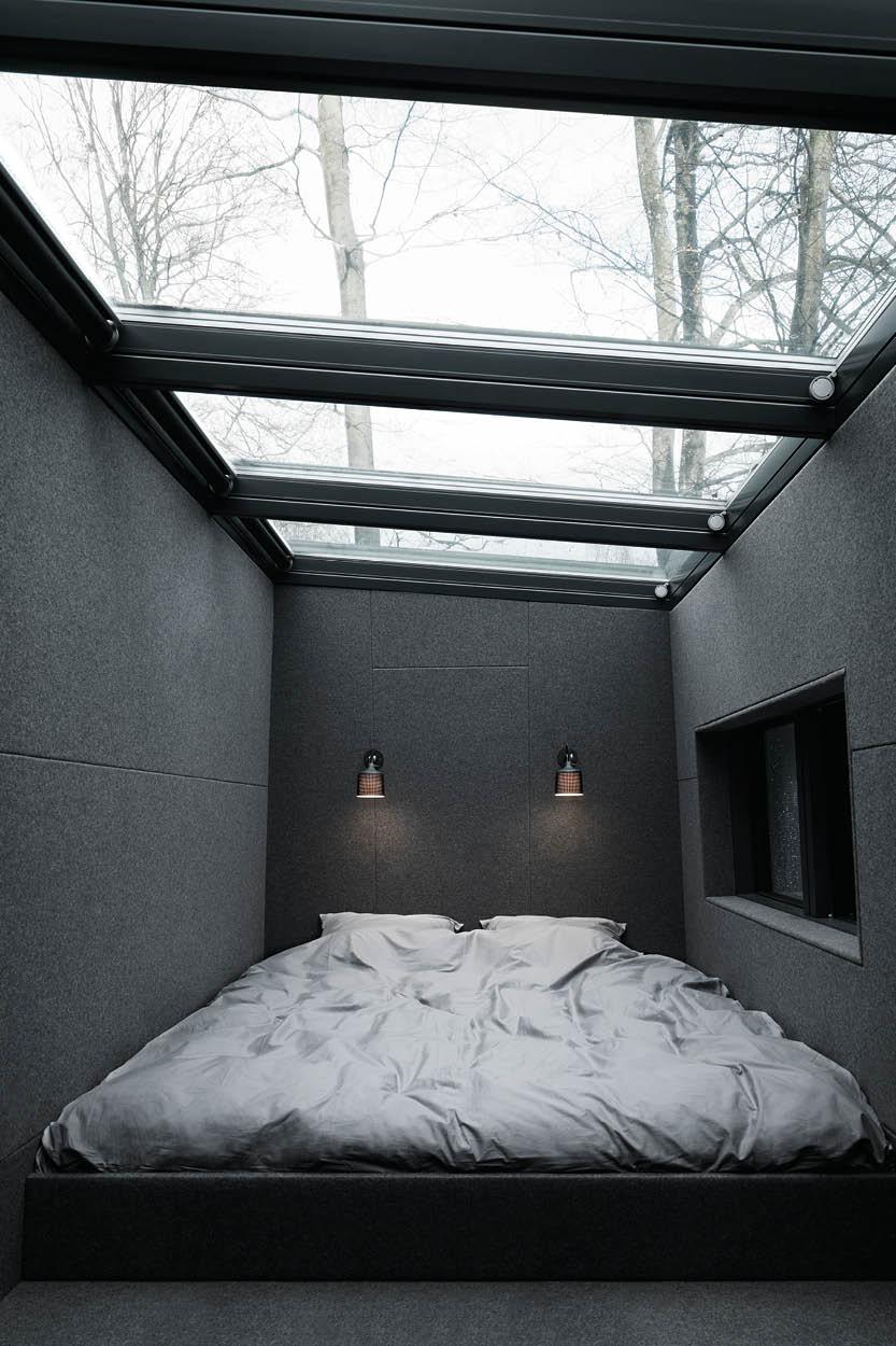 Don’t let small spaces limit your imagination – dark bedrooms are cosy, alluring and restful, too!