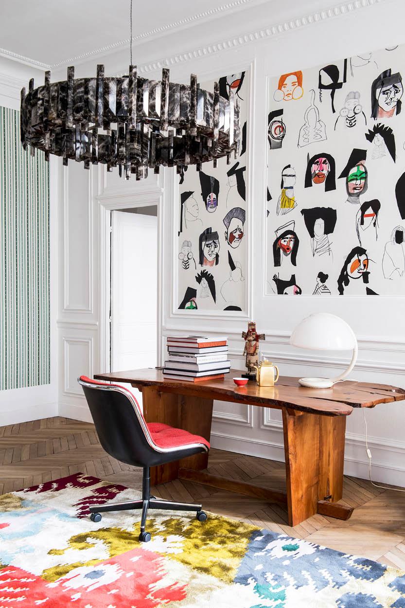A fun wallpaper that doubles as a piece of art (Image courtesy of Altfield Interiors)