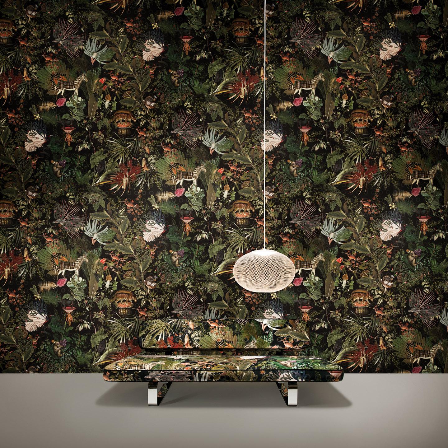 Arte Moooi's wallpapers take inspiration from images of flora and fauna