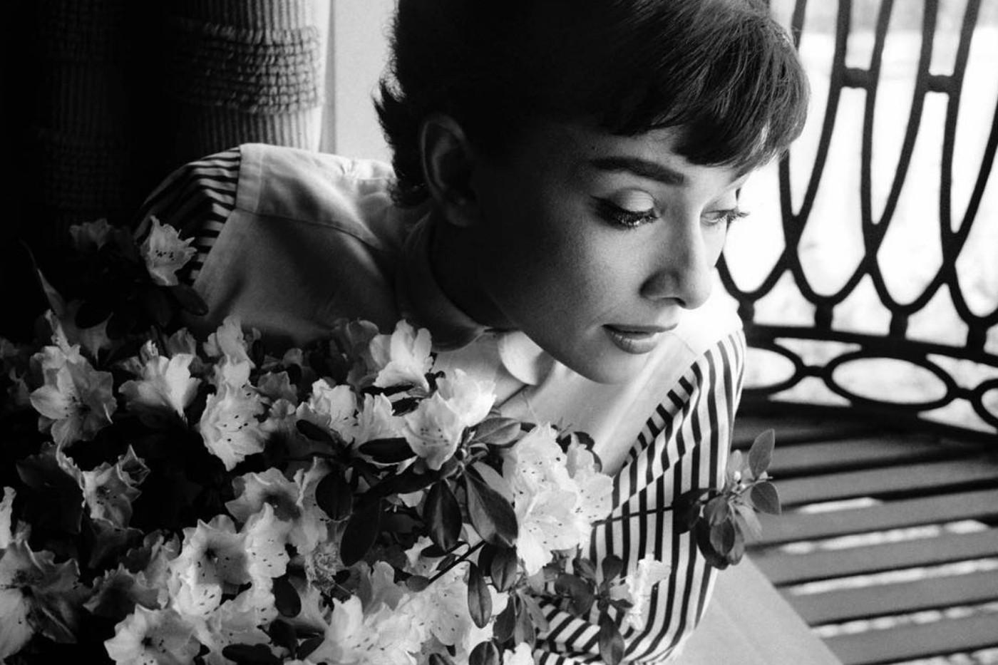 Audrey Hepburn photographed by Bob Willoughby; photo credit: Bob Willoughby