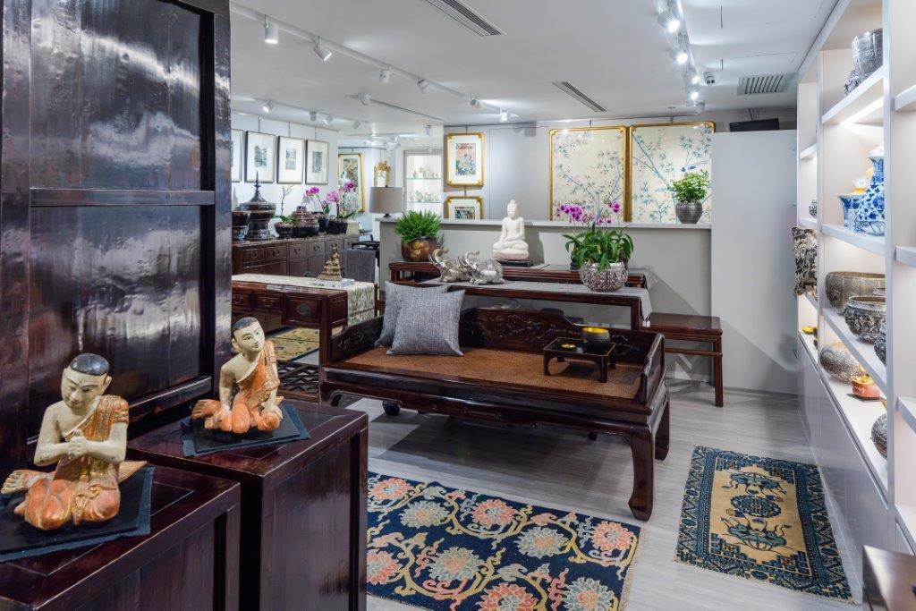 Art and furniture intermingle to present ideas for the home