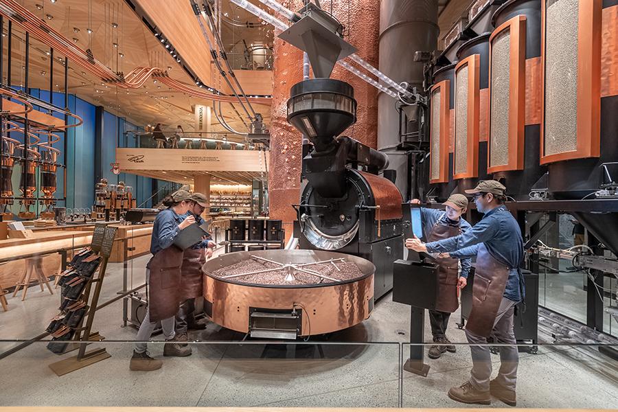 Inside the Starbucks Reserve Roastery in Tokyo Designed By Kengo Kuma