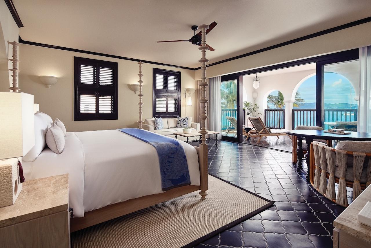 Each of the 108 rooms, suites, and villas features a relaxed yet layered look