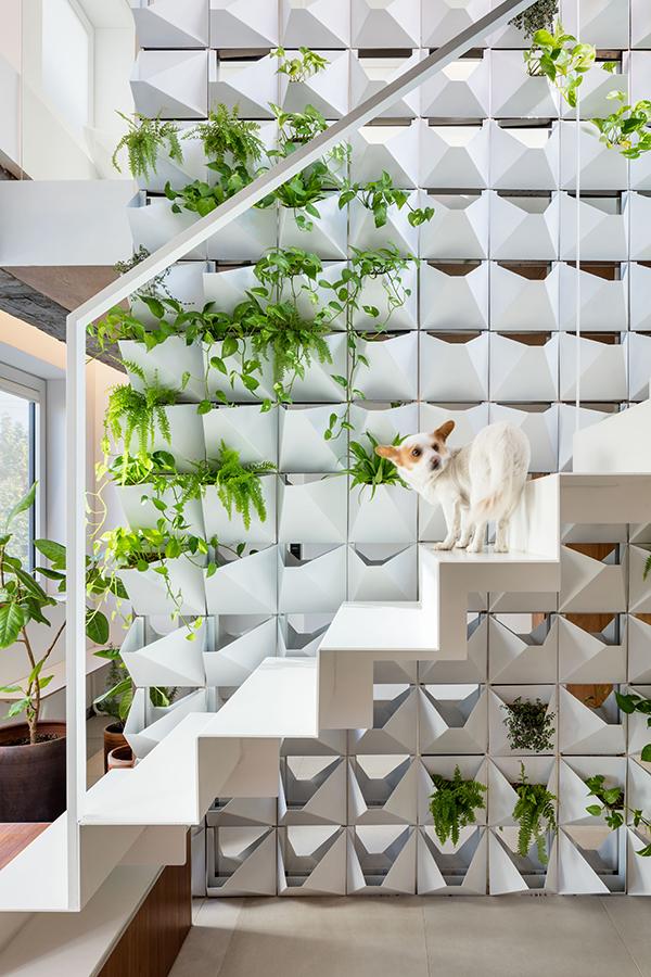 The homeowner travels frequently for work, and returns home to this loft where she lives with her pet dog. (Photo: Kyungsub Shin)