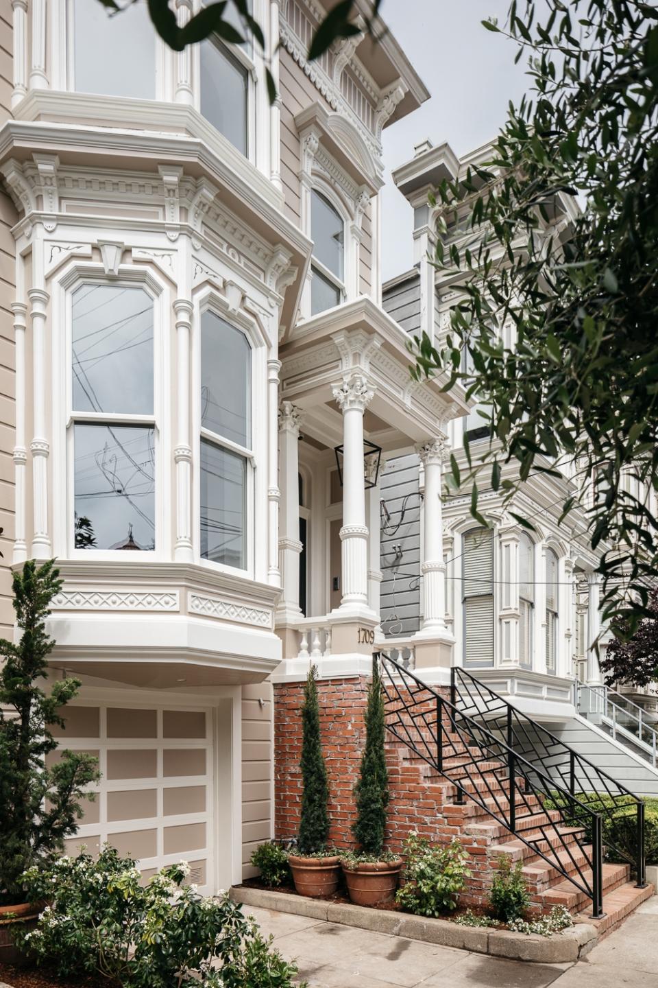 The Victorian-style home is among San Francisco's iconic "Postcard Row" of houses