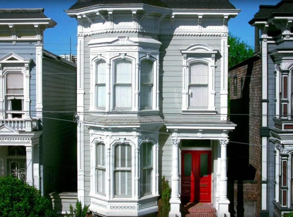 The facade of the home, as seen in 'Full House,' which aired in the late 1980s through the mid-1990s
