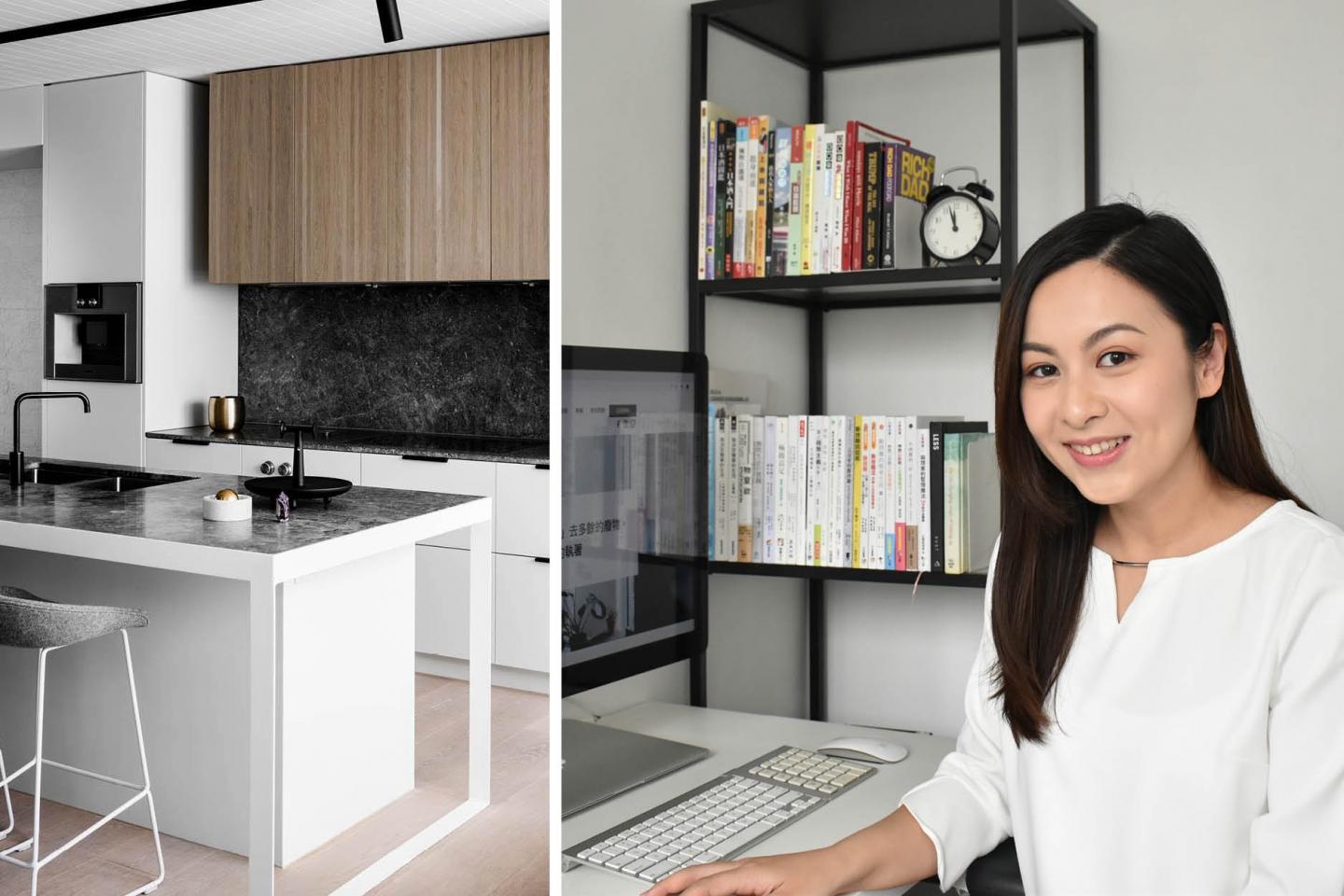Home Therapy創辦人兼日系收納師Sharon Lam表示整理得當的空間是精彩生活的關鍵 (左圖攝影：Tom Blachford)