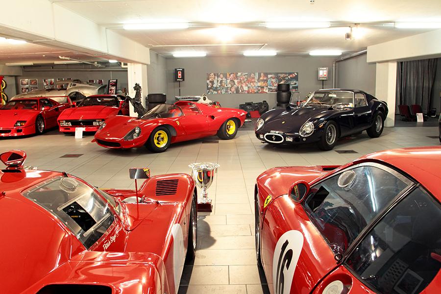 The Stieger family's Ferrari collection. (Photo: Courtesy of Patrick Stieger)