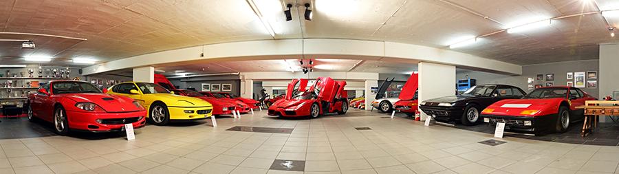The Stieger's Ferrari collection. (Photo: Courtesy of Patrick Stieger)