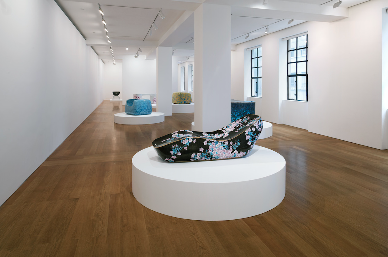 Cloisonné White Magnolia Chair, Marc Newson Exhibition