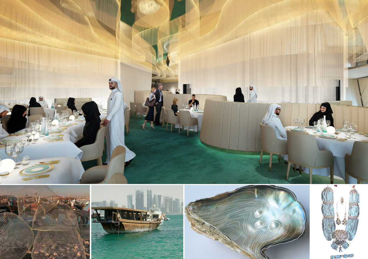 Koichi Takada Architects的卡塔爾國家博物館Jiwan餐廳設計圖