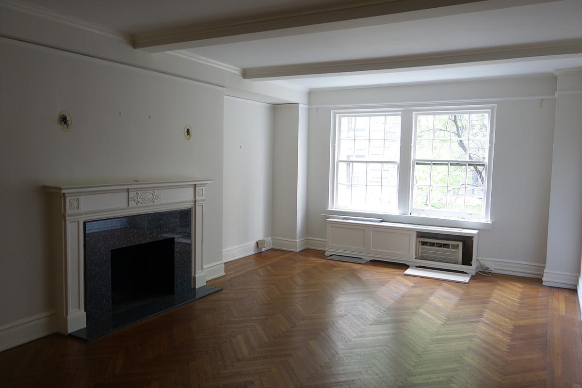 The historic apartment's original living area. (Photo: Courtesy of MKCA) 