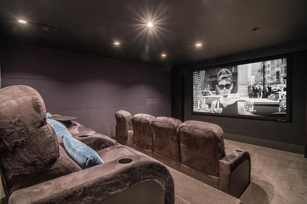 Plenty of entertaining spaces include the 8-seater theatre