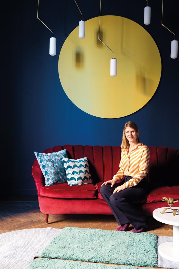 Sophie handpicked every decoration within the eclectic showroom that also serves as her home