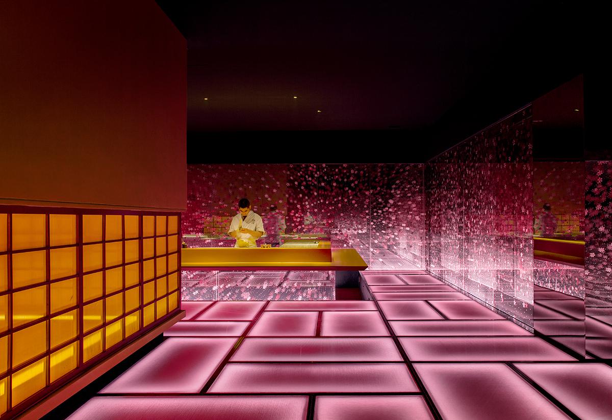 The sushi bar on the first floor. (Photo: Courtesy of Shanghai Hip-pop Design)