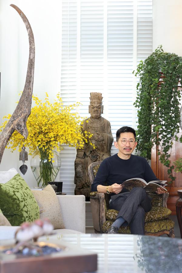 Proud homeowner Simon Chong enjoys his impeccably designed abode.