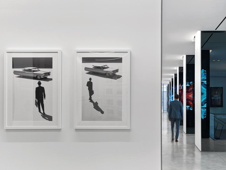 Cadillac collaborated with local art magazine Visionaire to create an art gallery space