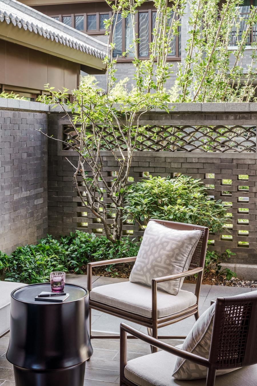 An al fresco terrace where tranquility abounds