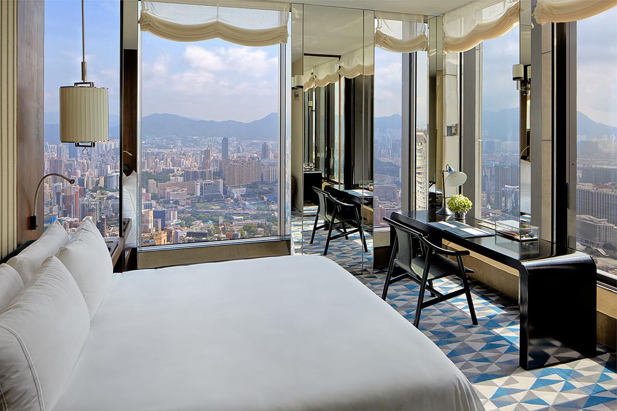 The Beacon Hill Penthouse bedroom. (Photo: Courtesy of Rosewood Hong Kong)