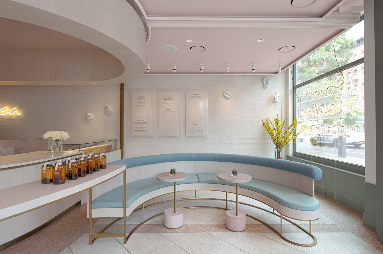 【美國紐約好去處】簡約粉色茶飲店 融合東西方茶文化
