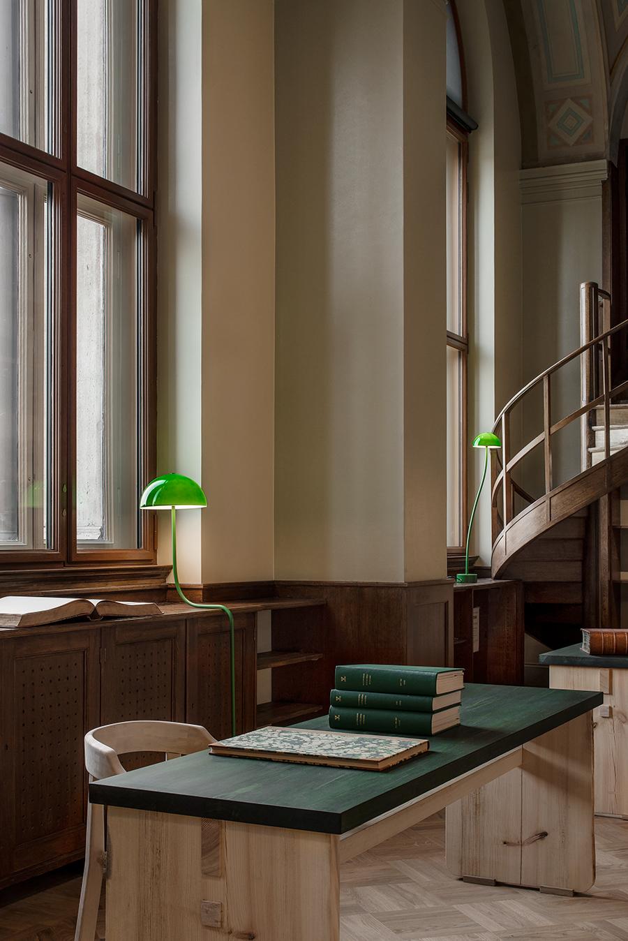 old library table