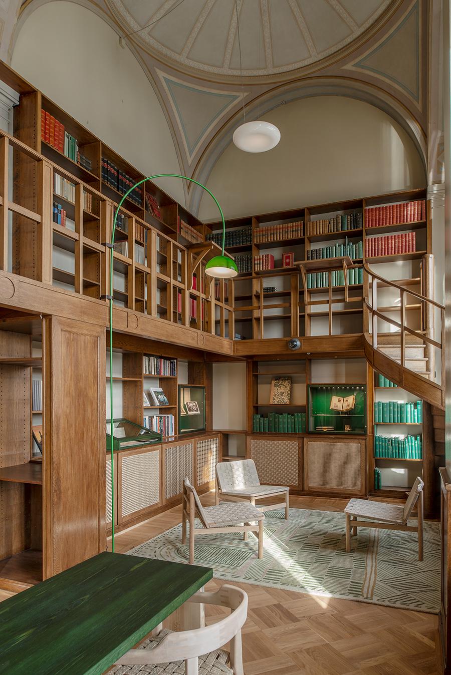 old library table