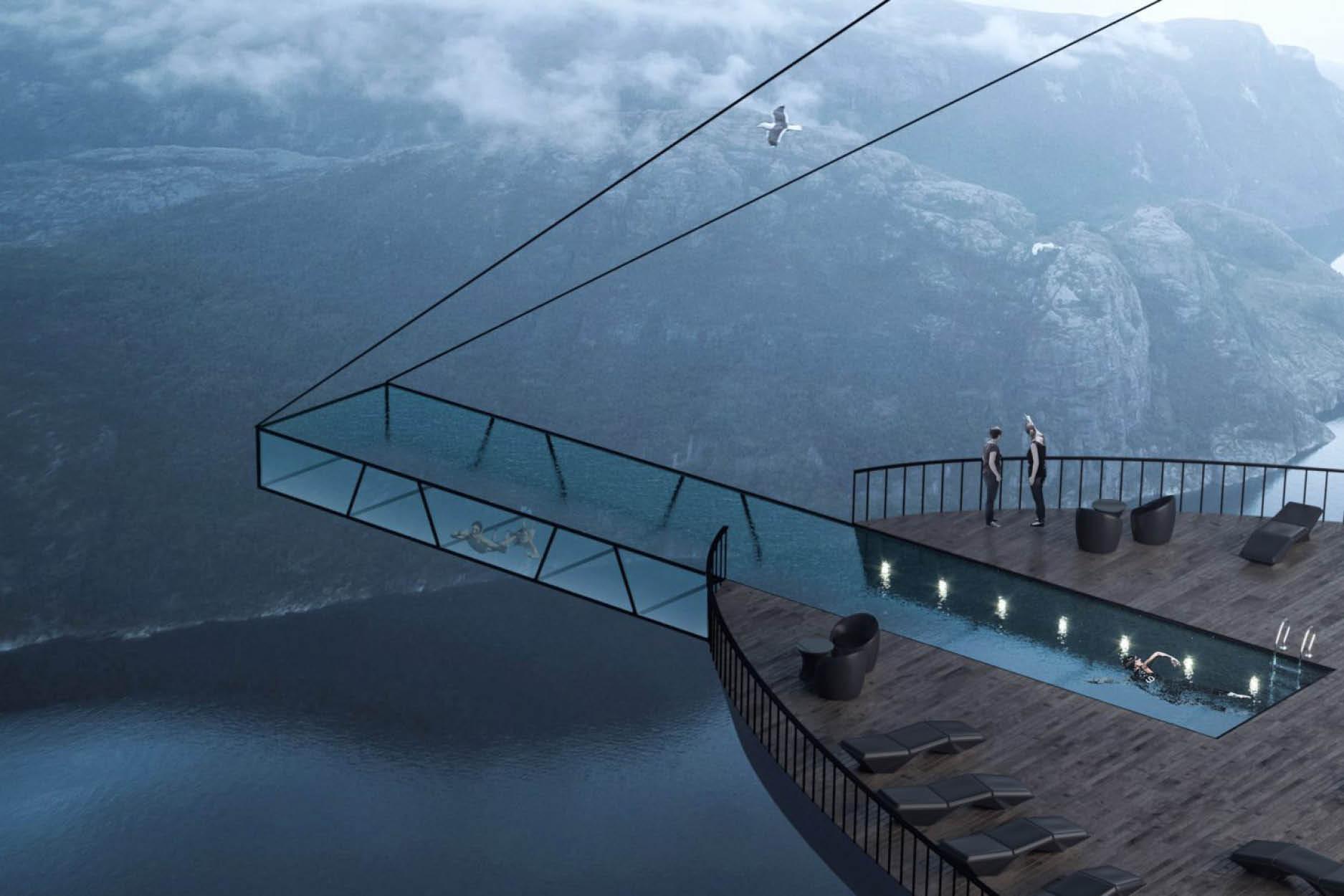 自問膽量夠就來挑戰吧：它有可能是全球最驚人的懸崖酒店設計！