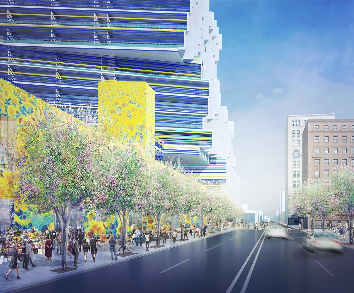 【洛杉磯城市規劃】以色彩活化花卉市場 加入住宅辦公藝術空間