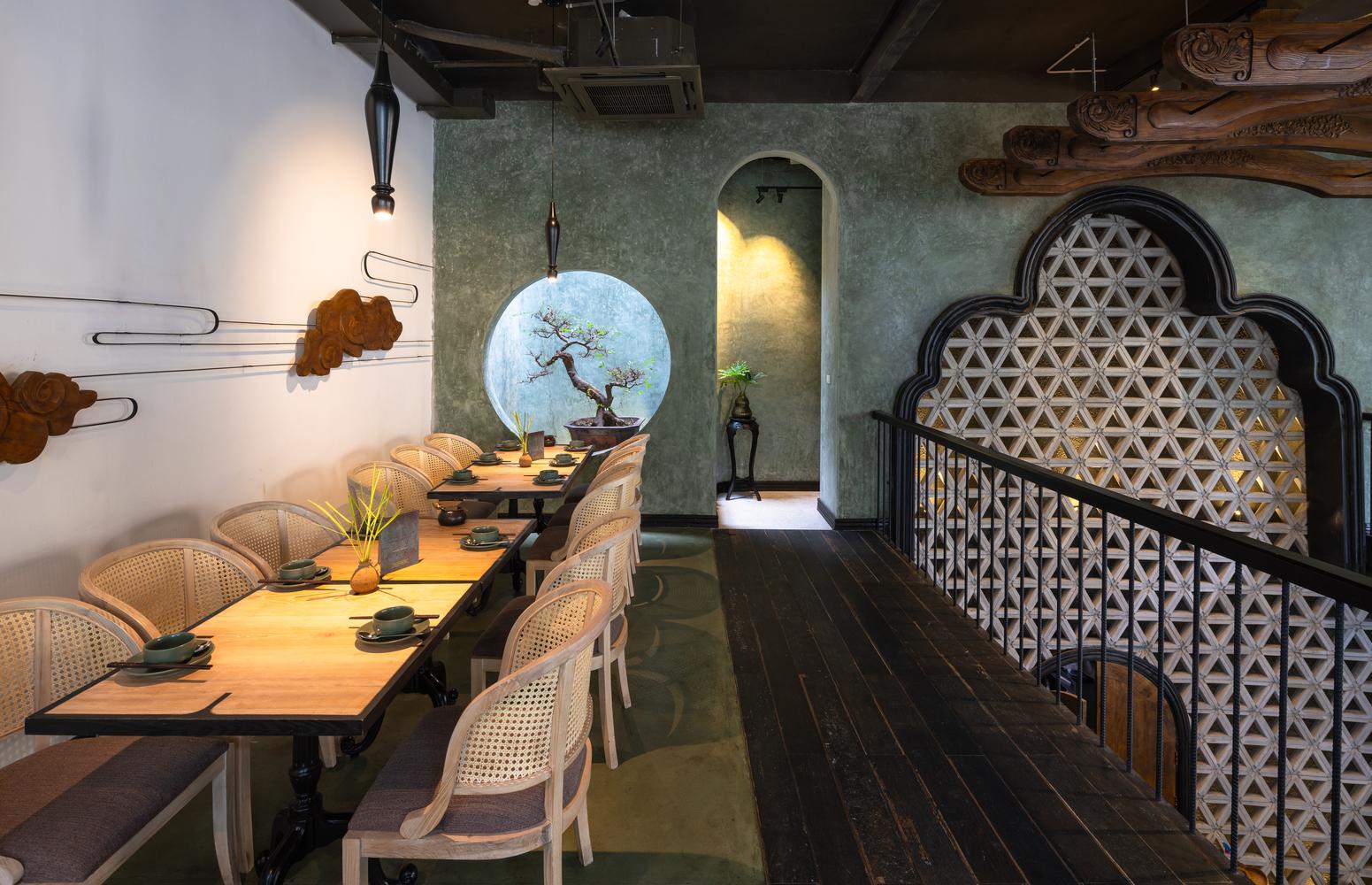 【當地傳統建築 x 佛教精神細節】越南河內靈氣逼人新餐廳