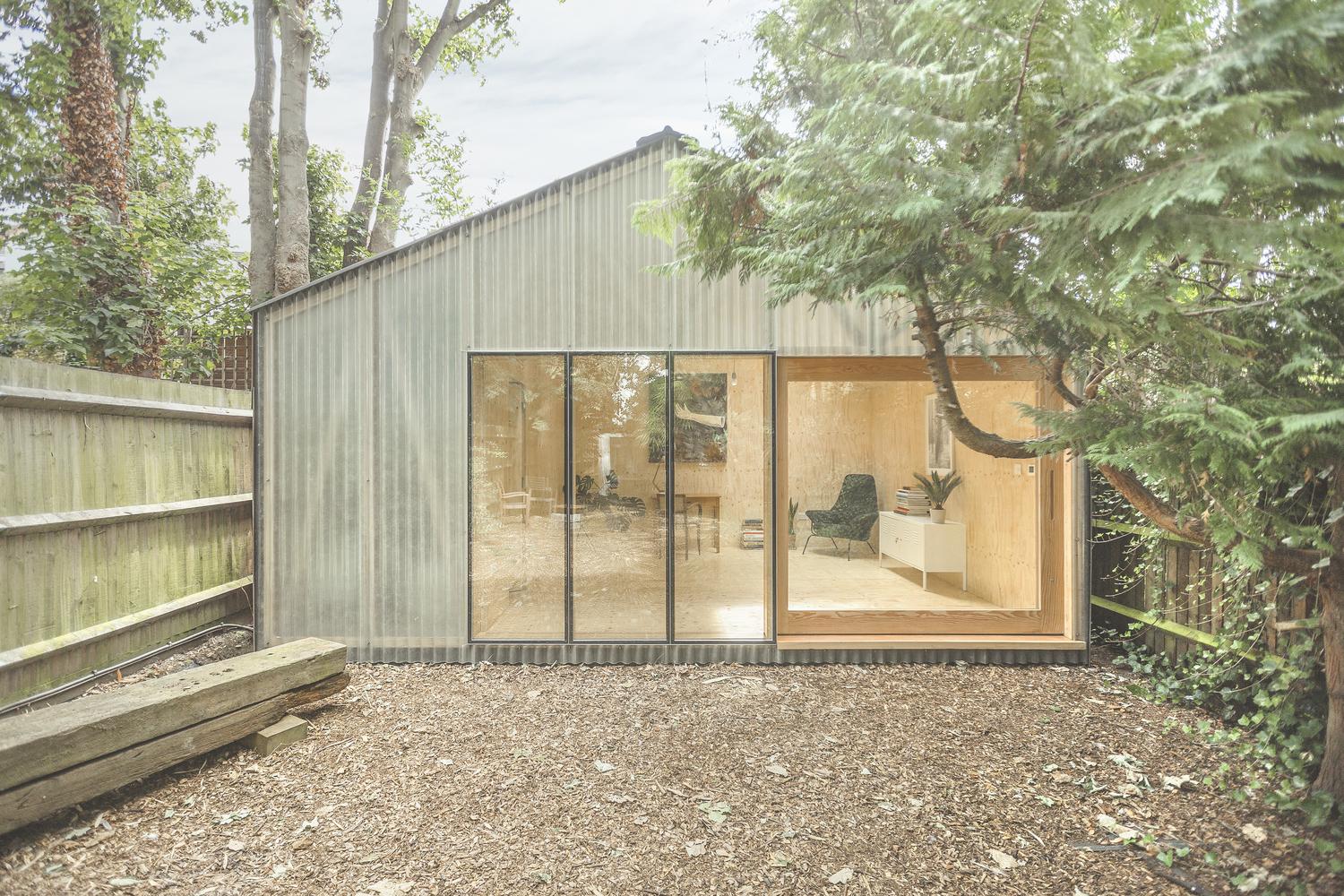 Out Of The Woods: A Whimsical Transparent Cabin in London 