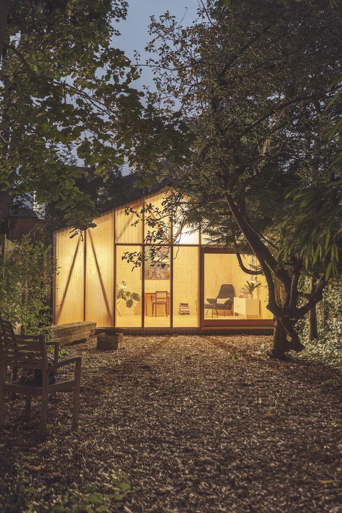 Out Of The Woods: A Whimsical Transparent Cabin in London 